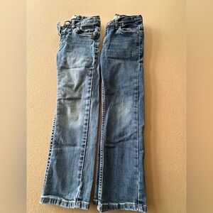Boys Levi Jeans - Bundle of dark & light blue. Size 6 Regular. Adjustable waste​